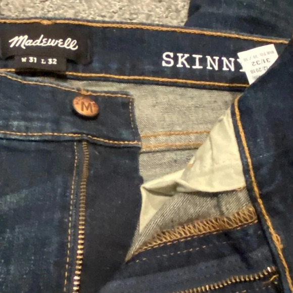 New! Madewell Skinny Jeans in Heney Wash Mens nwot 16395 - Picture 14 of 16
